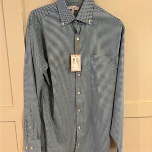 NWT Peter Millar Performance Button-Down— Size Small